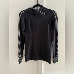 lululemon athletica Black and White Striped Hoodie